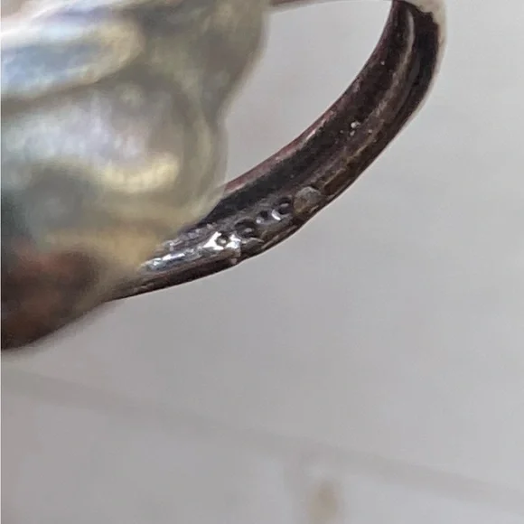 Sterling art nouveau portrait ring - Picture 6 of 10